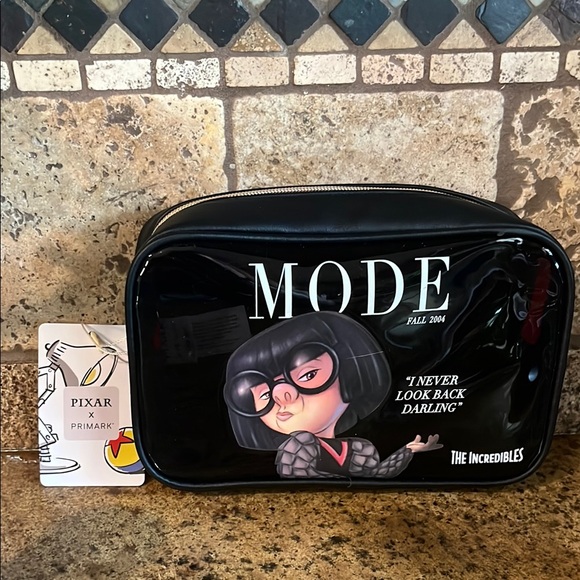 pixar x primark Handbags - NWT Disney Pixar Incredibles Edna Mode Cosmetic Bag